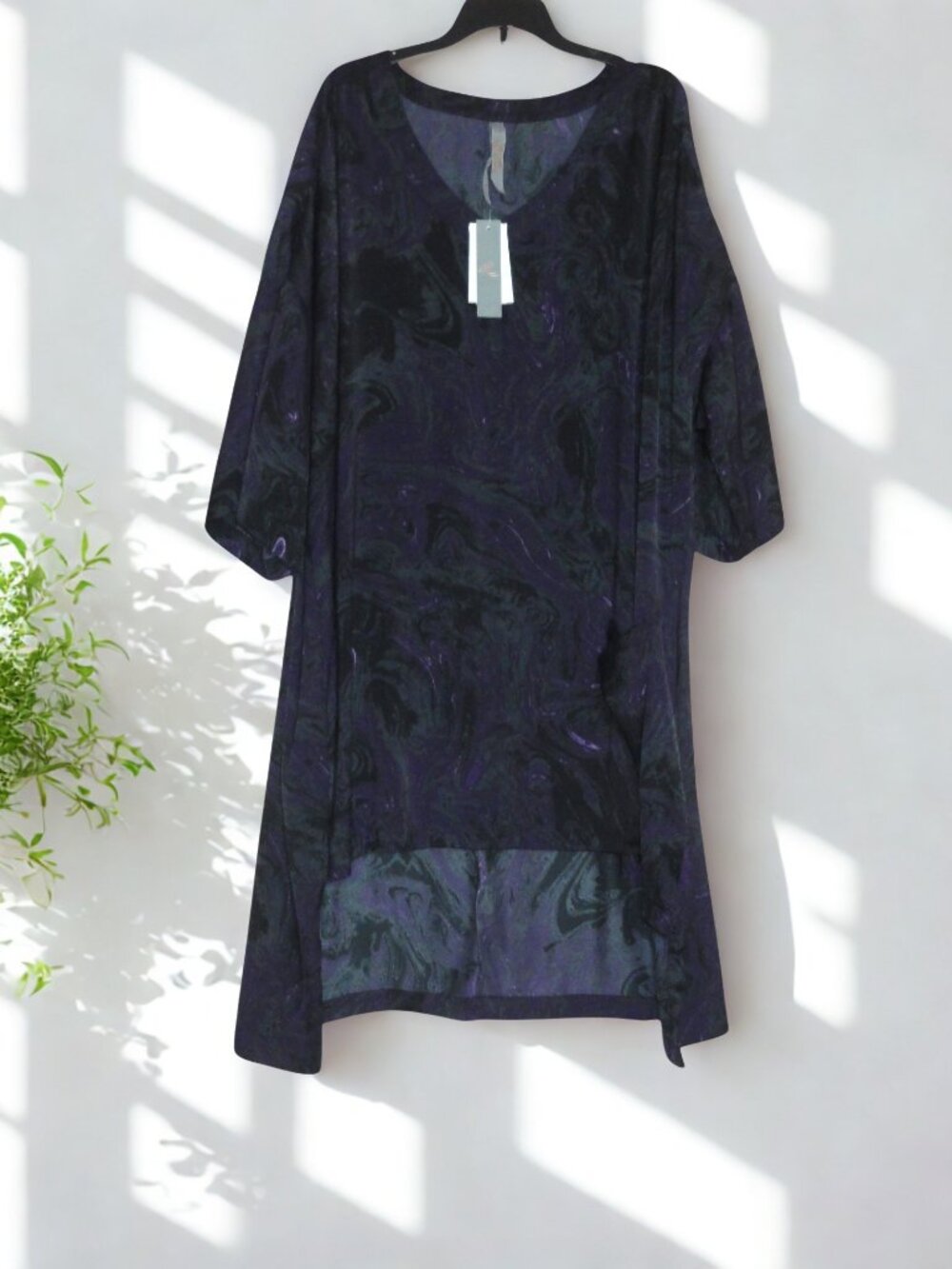 Melissa McCarthy Seven7 2X Plus Size Purple Short Sleeve Tunic Top - NWT